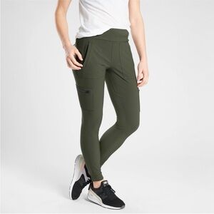 Athleta | Headlands Hybrid Cargo Tight | Olive‎ Green | Women’s Size 6
